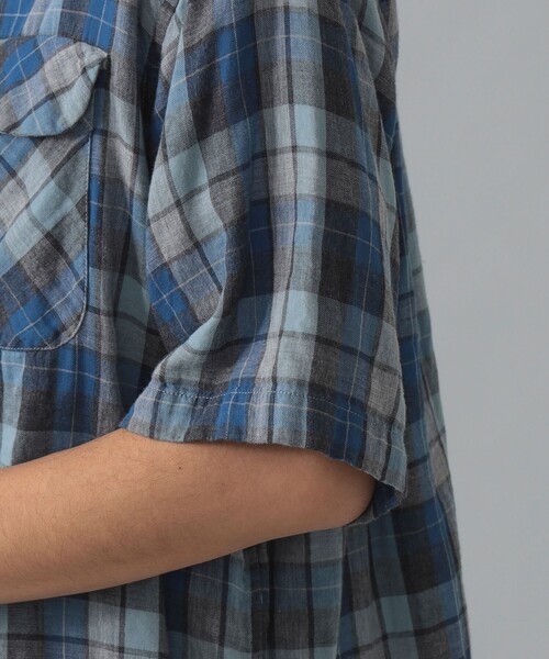 BRILLA per il gusto（ブリッラペルイルグースト）の「PENDLETON / チェック オープンカラーシャツ（シャツ/ブラウス・メンズ・ブルー/ブラック系その他3・LARGE/MEDIUM/SMALL）」の4枚目の写真