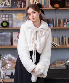 キルトボリュームファーショートコート（その他アウター）｜Darich