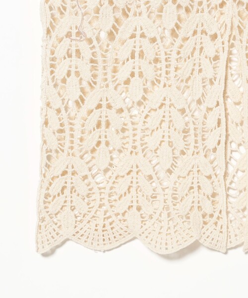 B:MING by BEAMS（ビーミングバイビームス）の「かぎ針風 レース スカート（スカート・レディース・ホワイト系その他5/ブラック・SMALL/MEDIUM）」の8枚目の写真