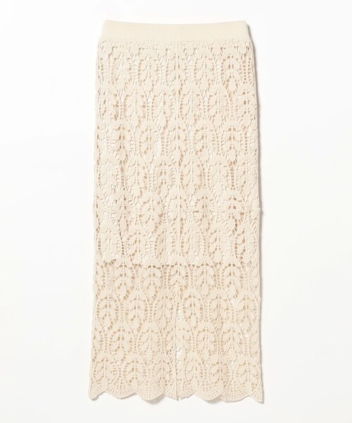 B:MING by BEAMS（ビーミングバイビームス）の「かぎ針風 レース スカート（スカート・レディース・ホワイト系その他5/ブラック・SMALL/MEDIUM）」の9枚目の写真