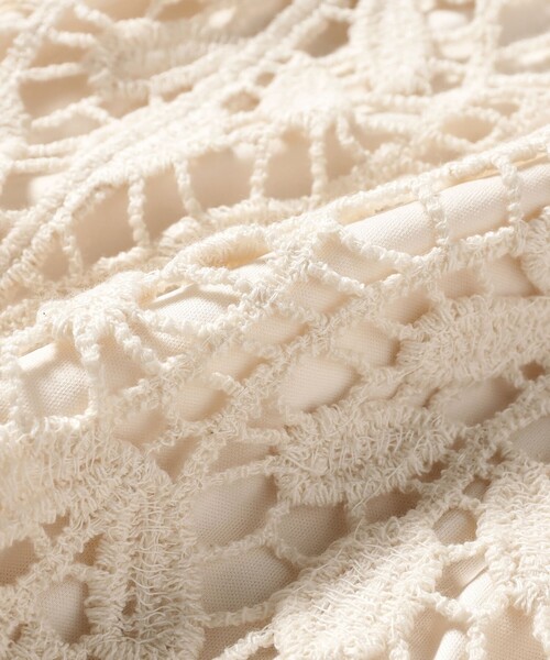 B:MING by BEAMS（ビーミングバイビームス）の「かぎ針風 レース スカート（スカート・レディース・ホワイト系その他5/ブラック・SMALL/MEDIUM）」の11枚目の写真