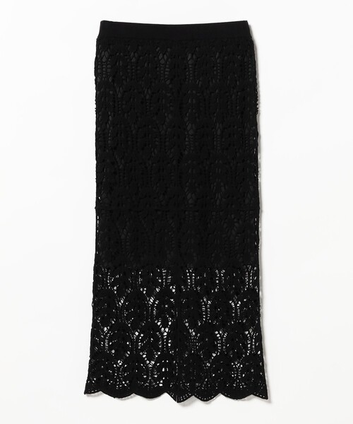 B:MING by BEAMS（ビーミングバイビームス）の「かぎ針風 レース スカート（スカート・レディース・ホワイト系その他5/ブラック・SMALL/MEDIUM）」の14枚目の写真