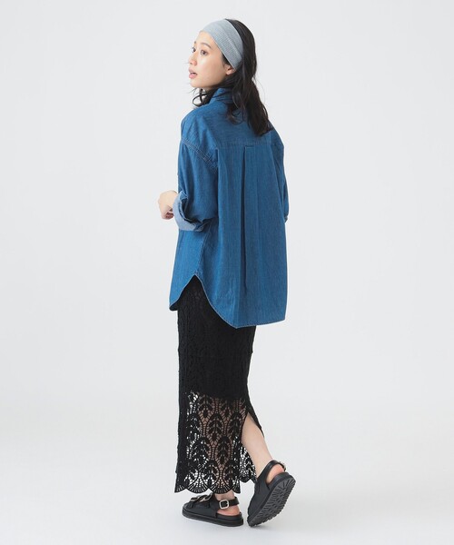 B:MING by BEAMS（ビーミングバイビームス）の「かぎ針風 レース スカート（スカート・レディース・ホワイト系その他5/ブラック・SMALL/MEDIUM）」の22枚目の写真