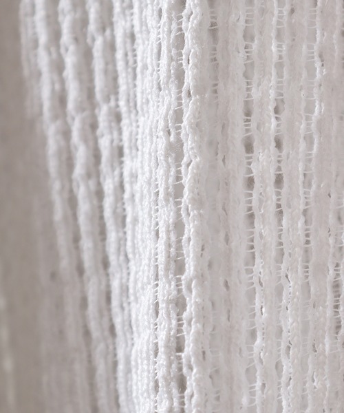 FUNALIVE(ファンアライブ)の「Crochet Regular Collar Long Sleeve Shirt / かぎ針レギュラカラー長袖シャツ unisex(シャツ/ブラウス・メンズ・ブラック/ホワイト系1/ホワイト・XL/M/L)」の11枚目の写真