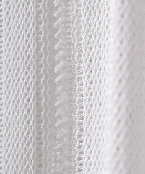 FUNALIVE(ファンアライブ)の「Crochet Regular Collar Long Sleeve Shirt / かぎ針レギュラカラー長袖シャツ unisex(シャツ/ブラウス・メンズ・ブラック/ホワイト系1/ホワイト・XL/M/L)」の12枚目の写真
