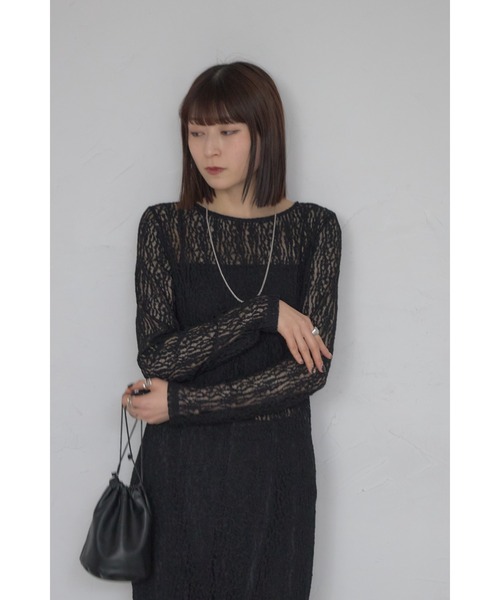 leimn(レイムン)の「ボートネック総レースワンピ(ワンピース・レディース・アイボリー/ブラック・M)」の17枚目の写真