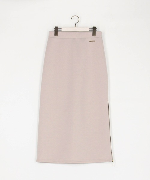 NICOLE white（ニコルホワイト）の「サイドZIPタイトスカート／ダンボールポンチ（スカート・レディース・ホワイト系その他/ブラック系その他/イエロー系その他/ベージュ系その他/イエロー/オフホワイト/ブラック/ベージュ・FREE）」の9枚目の写真