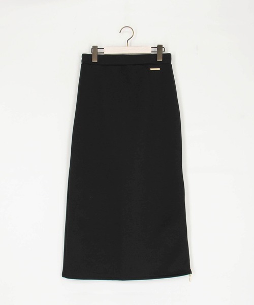 NICOLE white（ニコルホワイト）の「サイドZIPタイトスカート／ダンボールポンチ（スカート・レディース・ホワイト系その他/ブラック系その他/イエロー系その他/ベージュ系その他/イエロー/オフホワイト/ブラック/ベージュ・FREE）」の12枚目の写真