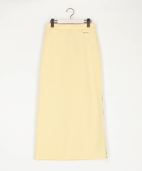 NICOLE white（ニコルホワイト）の「サイドZIPタイトスカート／ダンボールポンチ（スカート・レディース・ホワイト系その他/ブラック系その他/イエロー系その他/ベージュ系その他/イエロー/オフホワイト/ブラック/ベージュ・FREE）」の15枚目の写真