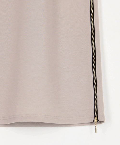 NICOLE white（ニコルホワイト）の「サイドZIPタイトスカート／ダンボールポンチ（スカート・レディース・ホワイト系その他/ブラック系その他/イエロー系その他/ベージュ系その他/イエロー/オフホワイト/ブラック/ベージュ・FREE）」の21枚目の写真