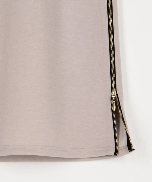 NICOLE white（ニコルホワイト）の「サイドZIPタイトスカート／ダンボールポンチ（スカート・レディース・ホワイト系その他/ブラック系その他/イエロー系その他/ベージュ系その他/イエロー/オフホワイト/ブラック/ベージュ・FREE）」の22枚目の写真