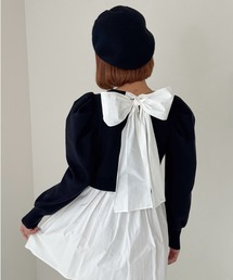 frunco（フランコ）の「バックリボンパフスリーブチュニック（その他トップス）」