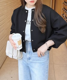 ショート丈スポンディッシュニットカーディガン