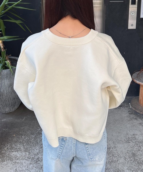 INGNI（イング）の「ショート丈スポンディッシュニットカーディガン（カーディガン/ボレロ・レディース・グレー/アイボリー/ブラック/イエロー/レッド・M）」の10枚目の写真