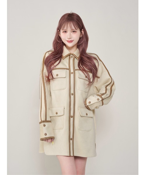 24AW Darich メルトンパイピングジャケット キャメル メルトン