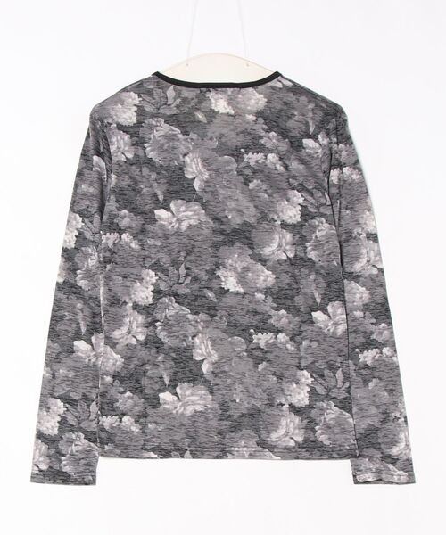 sunny branch（サニーブランチ）の「★Growth by Grail★フラワープリントVネックL/S（Tシャツ/カットソー・メンズ・ブルー/ブラック・LARGE/MEDIUM）」の3枚目の写真