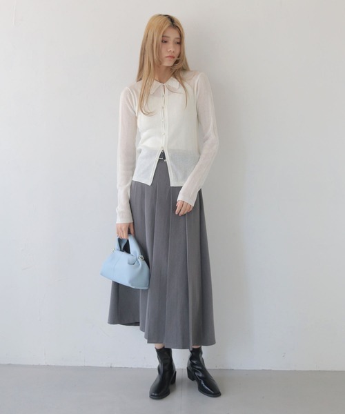 CLEIO（クレイオ）の「【CLEIO】マシュマロタックミニショルダー/ハンドバッグ MARSHMALLOW TUCK MINI SHOULDER/737-13664（ハンドバッグ・レディース・ブラック/グレイッシュベージュ/サックスブルー/ライトブラウン/ミント・FREE）」の12枚目の写真