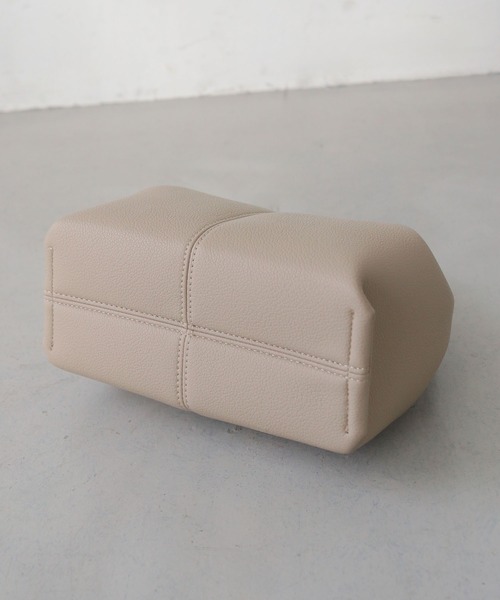 CLEIO（クレイオ）の「【CLEIO】マシュマロタックミニショルダー/ハンドバッグ MARSHMALLOW TUCK MINI SHOULDER/737-13664（ハンドバッグ・レディース・ブラック/グレイッシュベージュ/サックスブルー/ライトブラウン/ミント・FREE）」の17枚目の写真