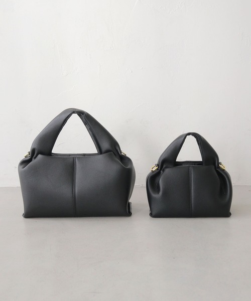 CLEIO（クレイオ）の「【CLEIO】マシュマロタックミニショルダー/ハンドバッグ MARSHMALLOW TUCK MINI SHOULDER/737-13664（ハンドバッグ・レディース・ブラック/グレイッシュベージュ/サックスブルー/ライトブラウン/ミント・FREE）」の21枚目の写真