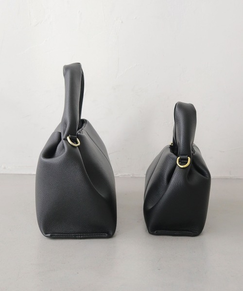 CLEIO（クレイオ）の「【CLEIO】マシュマロタックミニショルダー/ハンドバッグ MARSHMALLOW TUCK MINI SHOULDER/737-13664（ハンドバッグ・レディース・ブラック/グレイッシュベージュ/サックスブルー/ライトブラウン/ミント・FREE）」の22枚目の写真