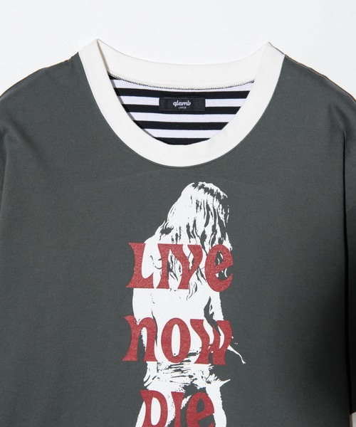 glamb(グラム)の「Reversible T-Shirt / リバーシブルTシャツ(Tシャツ/カットソー・メンズ・イエロー/ネイビー/チャコール・S/M/L)」の17枚目の写真