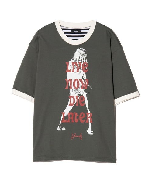 glamb(グラム)の「Reversible T-Shirt / リバーシブルTシャツ(Tシャツ/カットソー・メンズ・イエロー/ネイビー/チャコール・S/M/L)」の20枚目の写真