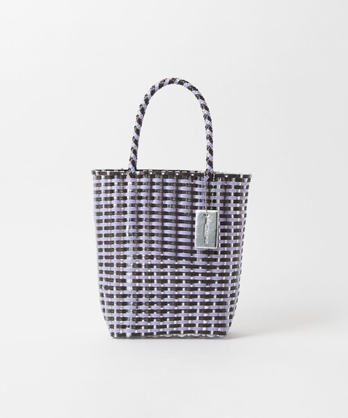 コンビ メッシュ ミニ トートバッグ/かごバッグ　ベージュ BEAUTY&YOUTH UNITED ARROWS｜コンビ メッシュ ミニ トート