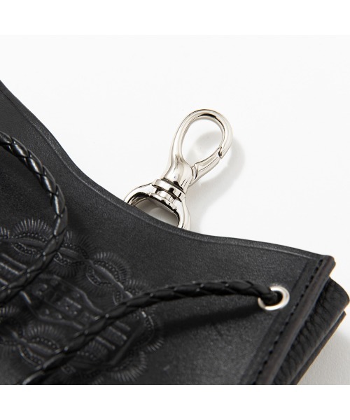 CALEE(キャリー)の「EMBOSSING LEATHER CHALK BAG(ボディバッグ/ウエストポーチ・メンズ・ブラック・FREE)」の5枚目の写真