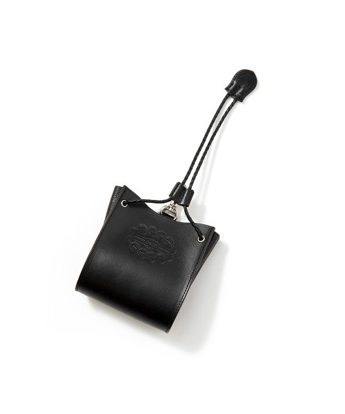 CALEE(キャリー)の「EMBOSSING LEATHER CHALK BAG(ボディバッグ/ウエストポーチ・メンズ・ブラック・FREE)」の2枚目の写真