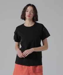 AVIREX | 《50th Anniversary》LEATHER PATCHED FATIGUE T-SHIRT/レザーパッチ ファティーグTシャツ(Tシャツ/カットソー)