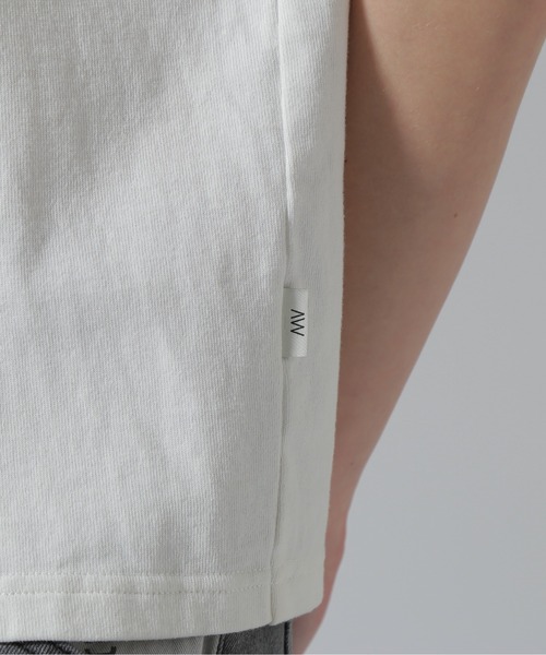 AVIREX(アヴィレックス)の「《50th Anniversary》LEATHER PATCHED FATIGUE T-SHIRT/レザーパッチ ファティーグTシャツ(Tシャツ/カットソー・レディース・ホワイト/ブラック・F)」の12枚目の写真
