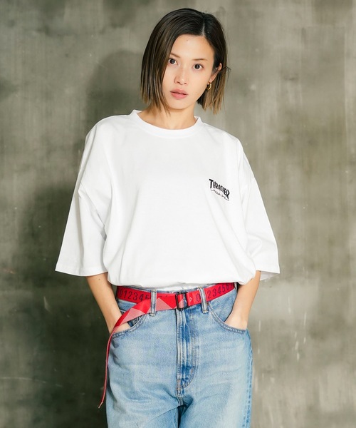 THRASHER(スラッシャー)の「MULTI LOGOS S/S T-SHIRTS/スラッシャーマルチロゴバックプリント半袖Tシャツ(Tシャツ/カットソー・メンズ・ブラック/グリーン/ホワイト/ベージュ・X-LARGE/LARGE/MEDIUM)」の22枚目の写真