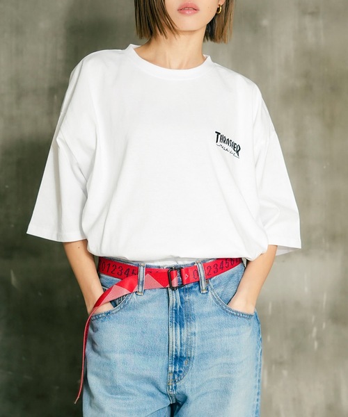 THRASHER(スラッシャー)の「MULTI LOGOS S/S T-SHIRTS/スラッシャーマルチロゴバックプリント半袖Tシャツ(Tシャツ/カットソー・メンズ・ブラック/グリーン/ホワイト/ベージュ・X-LARGE/LARGE/MEDIUM)」の19枚目の写真