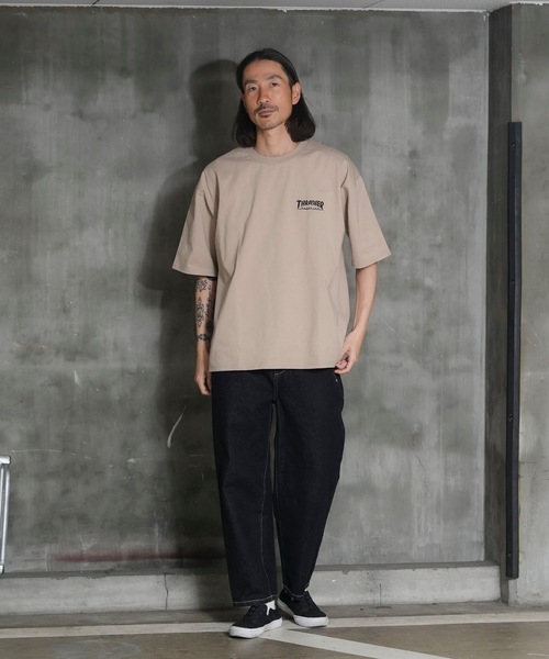 THRASHER(スラッシャー)の「MULTI LOGOS S/S T-SHIRTS/スラッシャーマルチロゴバックプリント半袖Tシャツ(Tシャツ/カットソー・メンズ・ブラック/グリーン/ホワイト/ベージュ・X-LARGE/LARGE/MEDIUM)」の10枚目の写真