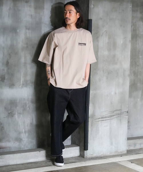 THRASHER(スラッシャー)の「MULTI LOGOS S/S T-SHIRTS/スラッシャーマルチロゴバックプリント半袖Tシャツ(Tシャツ/カットソー・メンズ・ブラック/グリーン/ホワイト/ベージュ・X-LARGE/LARGE/MEDIUM)」の11枚目の写真
