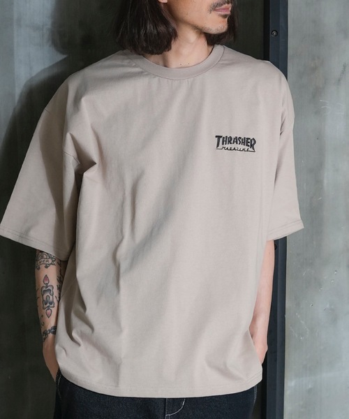 THRASHER(スラッシャー)の「MULTI LOGOS S/S T-SHIRTS/スラッシャーマルチロゴバックプリント半袖Tシャツ(Tシャツ/カットソー・メンズ・ブラック/グリーン/ホワイト/ベージュ・X-LARGE/LARGE/MEDIUM)」の5枚目の写真