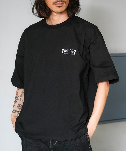 THRASHER(スラッシャー)の「MULTI LOGOS S/S T-SHIRTS/スラッシャーマルチロゴバックプリント半袖Tシャツ(Tシャツ/カットソー・メンズ・ブラック/グリーン/ホワイト/ベージュ・X-LARGE/LARGE/MEDIUM)」の13枚目の写真
