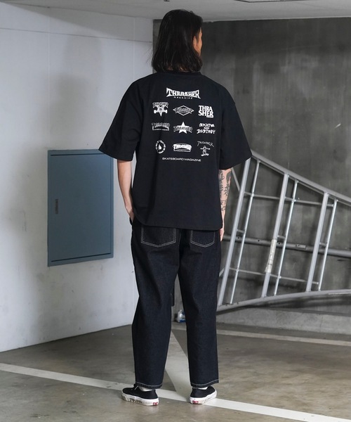 THRASHER(スラッシャー)の「MULTI LOGOS S/S T-SHIRTS/スラッシャーマルチロゴバックプリント半袖Tシャツ(Tシャツ/カットソー・メンズ・ブラック/グリーン/ホワイト/ベージュ・X-LARGE/LARGE/MEDIUM)」の17枚目の写真