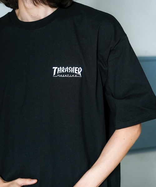 THRASHER(スラッシャー)の「MULTI LOGOS S/S T-SHIRTS/スラッシャーマルチロゴバックプリント半袖Tシャツ(Tシャツ/カットソー・メンズ・ブラック/グリーン/ホワイト/ベージュ・X-LARGE/LARGE/MEDIUM)」の12枚目の写真