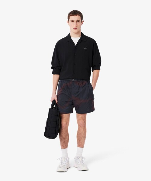 LACOSTE(ラコステ)の「ライトウェイトリップストップカーゴショーツ(その他パンツ・メンズ・ネイビー・2/3/5/4)」の2枚目の写真