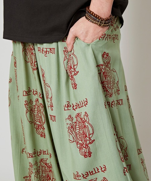 チャイハネ（チャイハネ）の「【チャイハネ】クリシュナMEN'Sパンツ（その他パンツ・メンズ・パープル/グリーン/ホワイト/ブラック・FREE）」の13枚目の写真