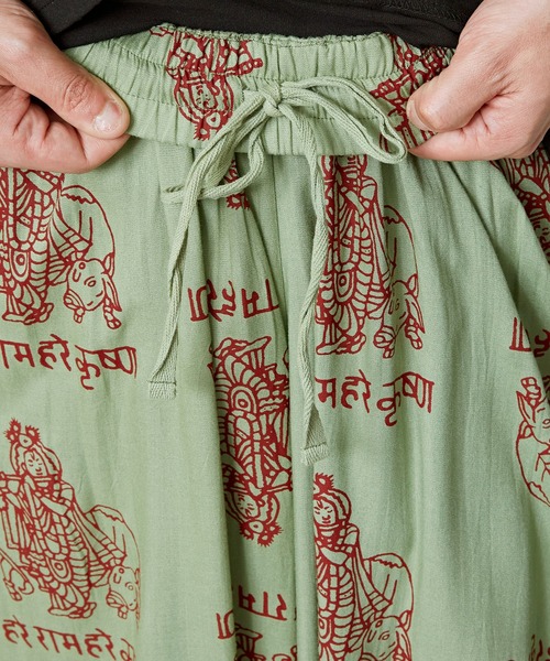 チャイハネ（チャイハネ）の「【チャイハネ】クリシュナMEN'Sパンツ（その他パンツ・メンズ・パープル/グリーン/ホワイト/ブラック・FREE）」の14枚目の写真