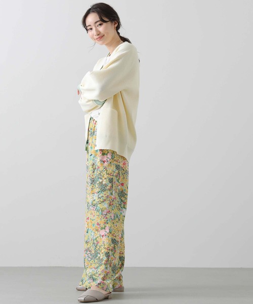 Gready Brilliant（グレディブリリアン）の「スポンジ片畦Ｖネックカーディガン（カーディガン/ボレロ・レディース・ベージュ/アイボリー・FREE）」の4枚目の写真