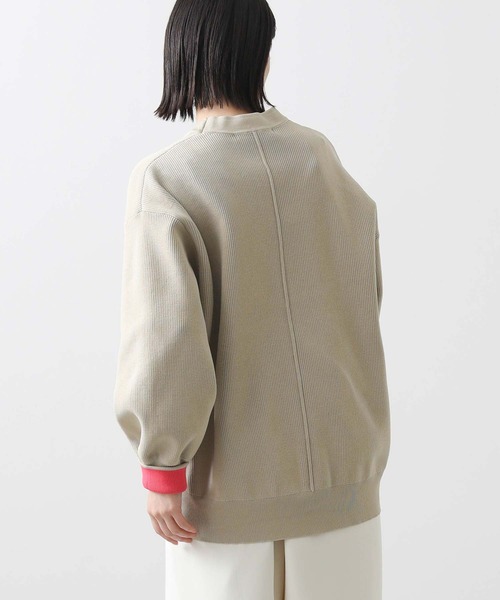 Gready Brilliant（グレディブリリアン）の「スポンジ片畦Ｖネックカーディガン（カーディガン/ボレロ・レディース・ベージュ/アイボリー・FREE）」の18枚目の写真