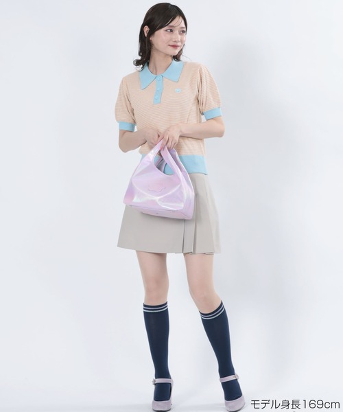 MARY QUANT(マリークワント)の「バイカラーデイジーポロ プルオーバー(ニット/セーター・レディース・ブルー/ホワイト/パープル/ブラック系その他/ブラック・M)」の20枚目の写真