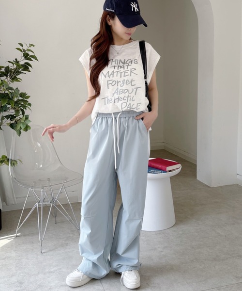 Good Riddance（グッドリダンス）の「【Good Riddance】ラフ デザイン ロゴ ノースリーブ カットソー（Tシャツ/カットソー・レディース・チャコール/オフホワイト/アイボリー・FREE）」の12枚目の写真