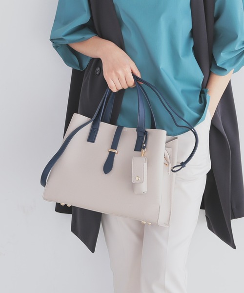 リップケース付配色バッグ（ハンドバッグ）｜GLACIER lusso（グラシア