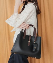 GLACIER lusso（グラシアルッソ）の「リップケース付配色バッグ（ハンドバッグ）」