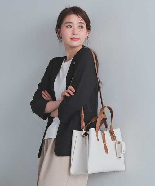 リップケース付配色バッグ（ハンドバッグ）｜GLACIER lusso（グラシア