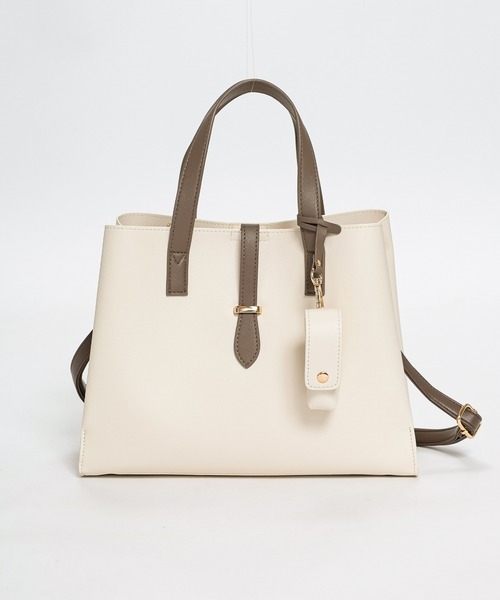 リップケース付配色バッグ（ハンドバッグ）｜GLACIER lusso（グラシア